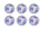 Hermia French Serv Blue Juego de Platos de Servicio (6 Piezas)